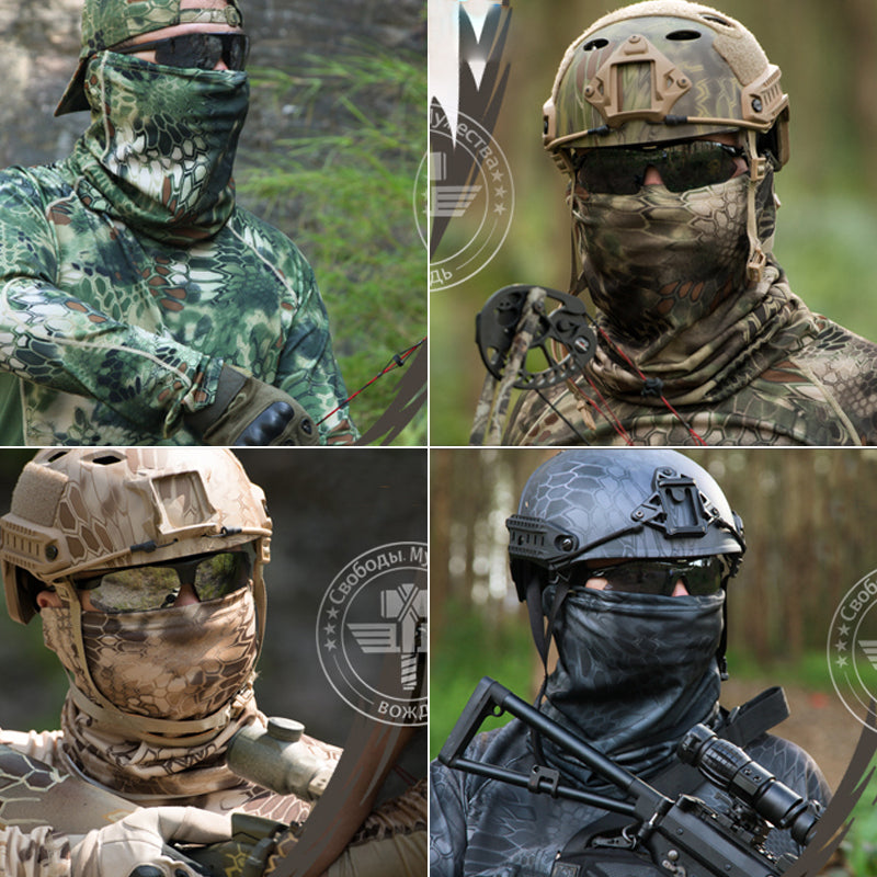 Tactical Headwear Bandanas Wrap Outdoor Hunting Airsoft Game Headband Camping Hiking Cycling Riding Neck Scarf Face Mask