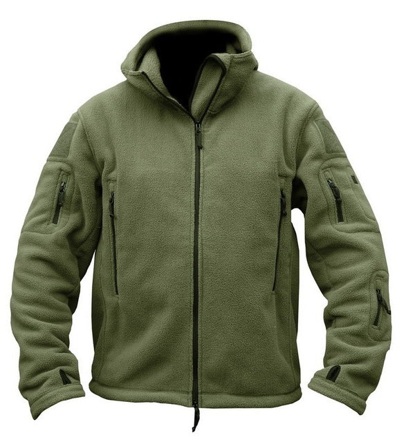WOLFONROAD Men Military Tactical Jacket Winter Fleece Jacket Men Outdoor Thermal Hiking Jacket Coat Autumn Hunting Sport Clothes