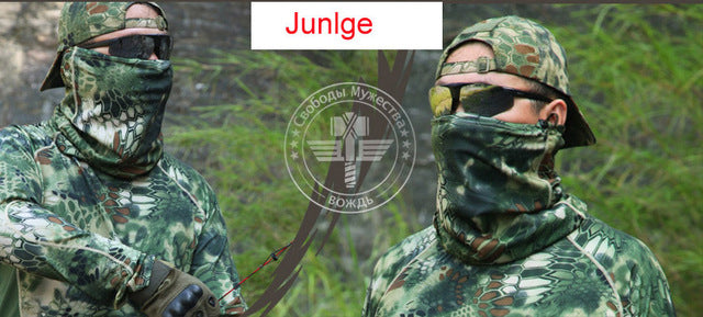 Tactical Headwear Bandanas Wrap Outdoor Hunting Airsoft Game Headband Camping Hiking Cycling Riding Neck Scarf Face Mask