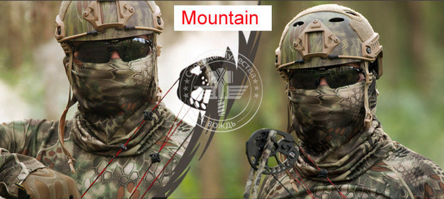 Tactical Headwear Bandanas Wrap Outdoor Hunting Airsoft Game Headband Camping Hiking Cycling Riding Neck Scarf Face Mask