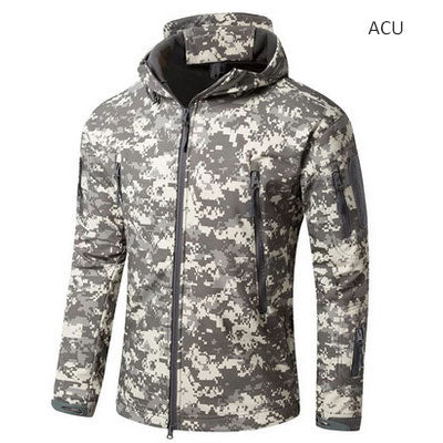 Outdoor Softshell Jacket Men Military Tactical Jackets Waterproof Sport Clothes Fishing Hiking Jacket Male Winter Coat