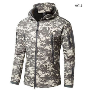 Outdoor Softshell Jacket Men Military Tactical Jackets Waterproof Sport Clothes Fishing Hiking Jacket Male Winter Coat