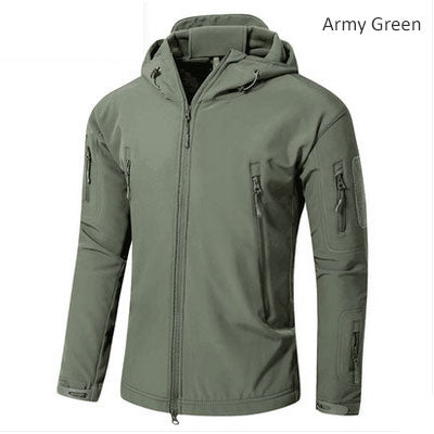 Outdoor Softshell Jacket Men Military Tactical Jackets Waterproof Sport Clothes Fishing Hiking Jacket Male Winter Coat