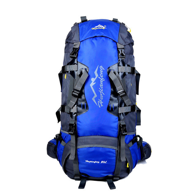 80L Large Outdoor backpack Camping Travel Bag Hiking Backpack Unisex Rucksacks Waterproof sport bags Climbing package