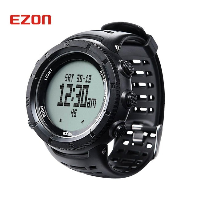 New EZON Multifunctional Hiking Watch Men's Sport Digital Watch Hours Altimeter Barometer Compass Thermometer Climing Wristwatch