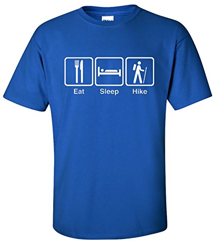 Eat Sleep Tee Men's Eat Sleep Hike T-Shirt New Men'S Fashion Short-Sleeve T Shirt Mens T Shirts Casual Brand Clothing Cotton