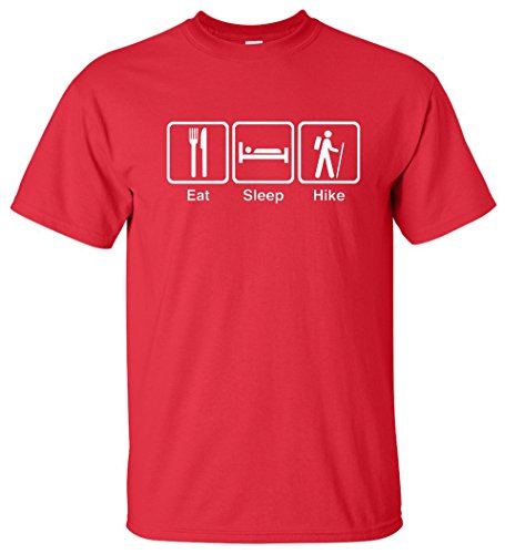 Eat Sleep Tee Men's Eat Sleep Hike T-Shirt New Men'S Fashion Short-Sleeve T Shirt Mens T Shirts Casual Brand Clothing Cotton