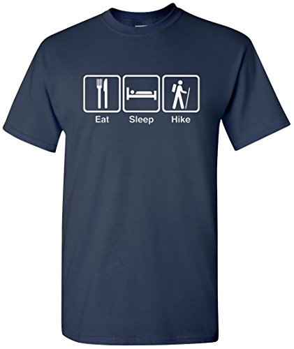 Eat Sleep Tee Men's Eat Sleep Hike T-Shirt New Men'S Fashion Short-Sleeve T Shirt Mens T Shirts Casual Brand Clothing Cotton