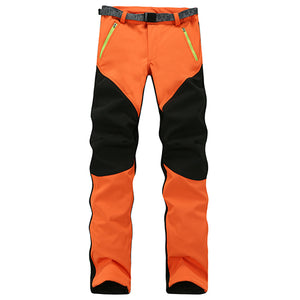 Women Thick Warm Fleece Softshell Pants Fishing Camping Hiking Skiing Trousers Waterproof Windproof 2017 New Pantolon SH-JY-03