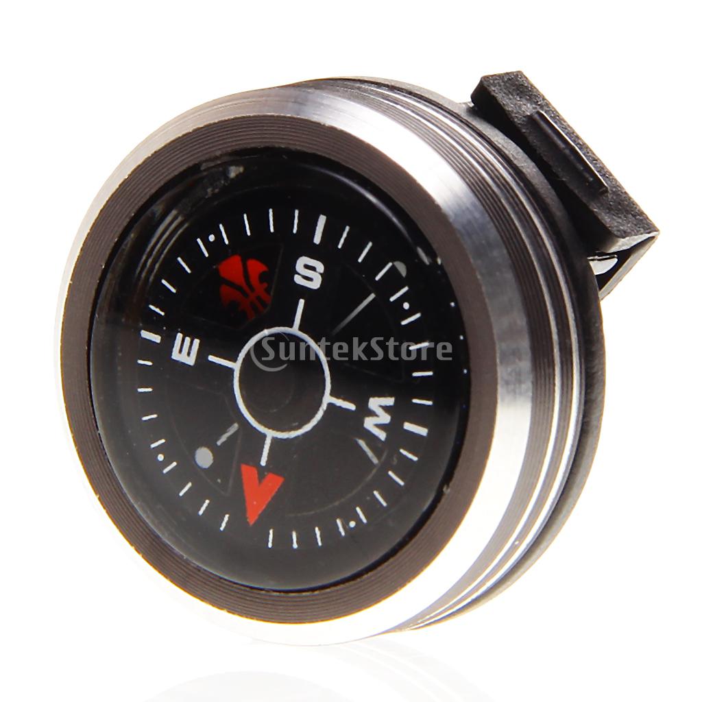Outdoor Hiking Travel Removable Small Aluminum Alloy Watch Compass