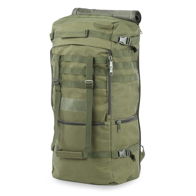 Outdoor 60L Military Bag Durable Unisex Tactical Backpack Bag Oxford Single Shouder Bag for Camping Hiking Climbing