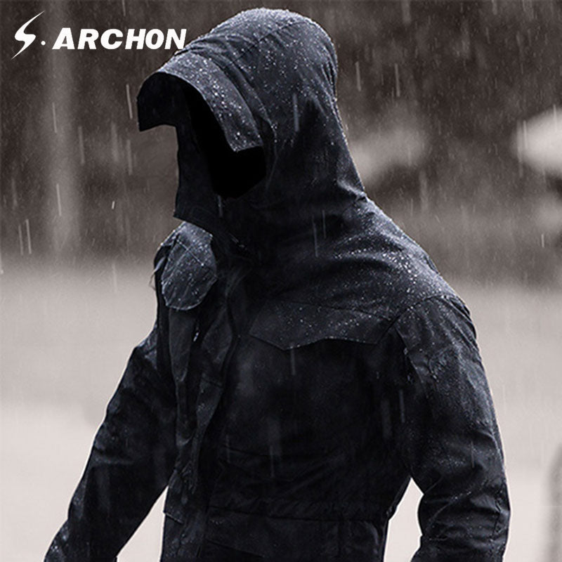 s.archon M65 Army Clothes Tactical Windbreaker Men Winter Autumn Jacket Waterproof Wearproof, Windproof, hiking jackets