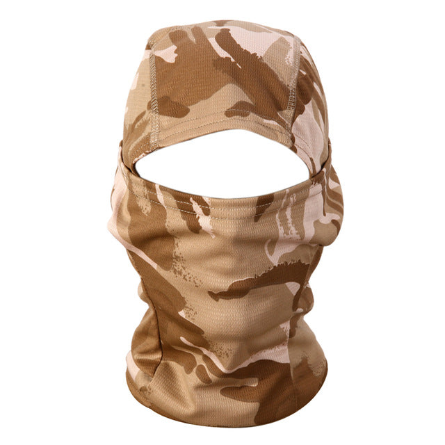 3D Camouflage Cycling Face Mask Multifunctional Unisex Headgears Full Face Shield Scarf for Hunting Hiking Quick Dry