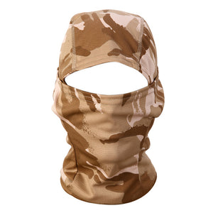 3D Camouflage Cycling Face Mask Multifunctional Unisex Headgears Full Face Shield Scarf for Hunting Hiking Quick Dry