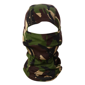 3D Camouflage Cycling Face Mask Multifunctional Unisex Headgears Full Face Shield Scarf for Hunting Hiking Quick Dry