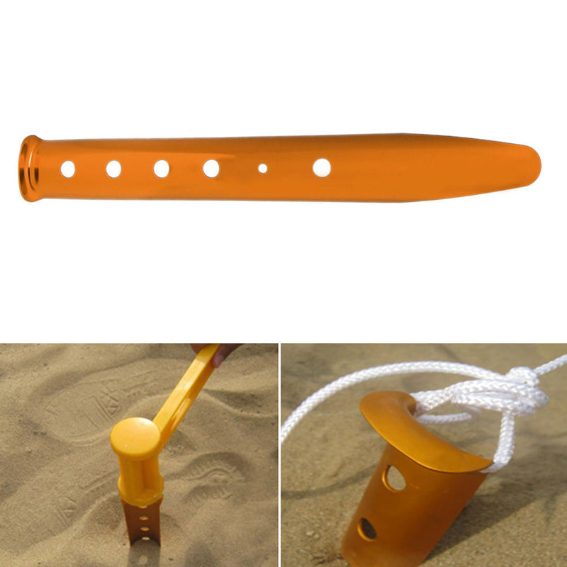 Camping Tent U-type Snow Nail Beach Aluminum Nail Tent Nail Outdoor Hiking Snow Sand Tent Peg Nail 31Cm #20/25W