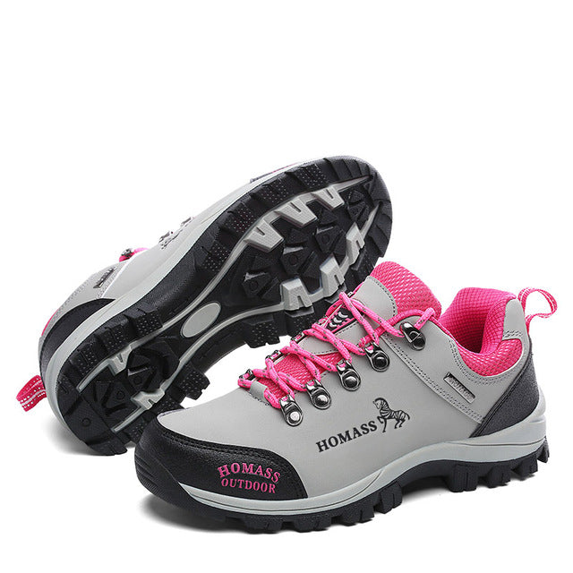 Men Women Breathable Hiking Shoes Light Outdoor Sneakers Waterproof Mountain Trekking Shoes Climbing Camping Antiskid Tourism