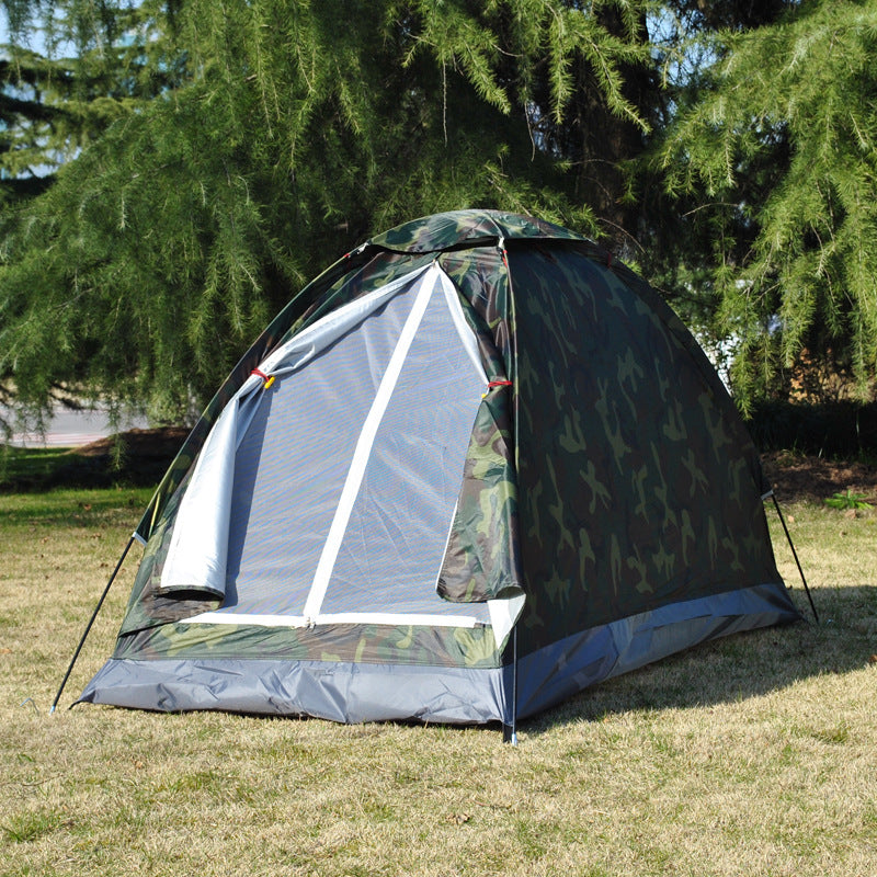 VILEAD Outdoor Beach Camping Tent Single Camouflage Tent Ultralight for Picnic Camping Hiking Outdoor Recreation