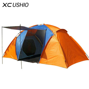 Quality 5-8 Person Large Tent Waterproof Double Layer Summer Tent Outdoor Camping Hiking Fishing Hunting Familiy Party Tent