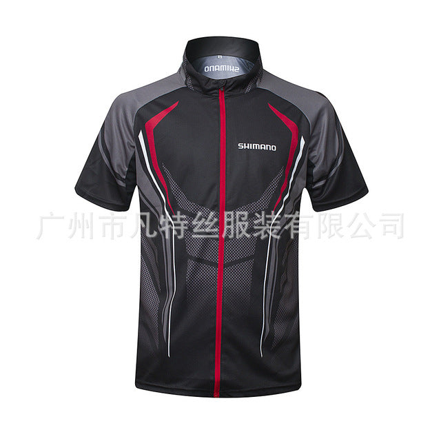 2018 new fishing suit UV protection cold fiber dry breathable half sleeve fishing clothing short sleeve KDCXZ-14