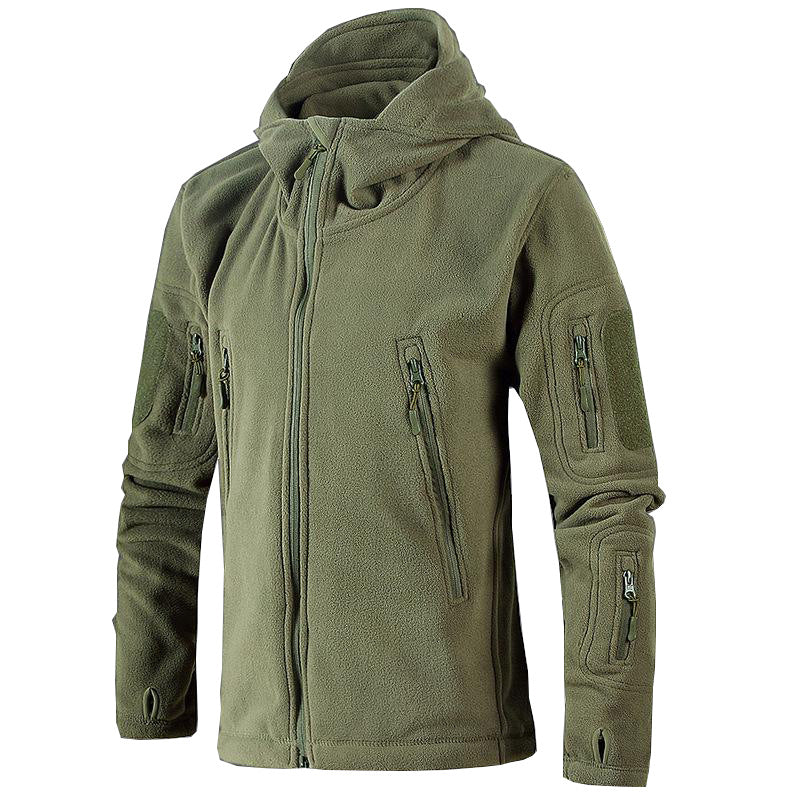 New Arrival Winter Military Fleece Jacket Thermal Breathable Hooded Men Tactical Jacket Outdwear Hike Polartec Outerwear Clothes