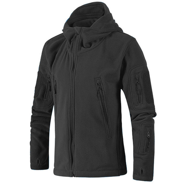 New Arrival Winter Military Fleece Jacket Thermal Breathable Hooded Men Tactical Jacket Outdwear Hike Polartec Outerwear Clothes