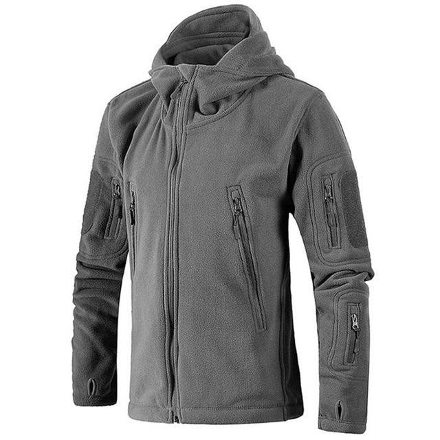 New Arrival Winter Military Fleece Jacket Thermal Breathable Hooded Men Tactical Jacket Outdwear Hike Polartec Outerwear Clothes