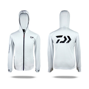 Daiwa Breathable Fishing Clothing Outdoor Sports Hooded Jacket Waterproof Quick-Drying Coat Fishing Shirt For Hiking Cycling