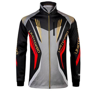 Shimano Standing collar Zipper Long Sleeve Fishing Shirts, Quick-Dry Hiking Climbing Jacket,  Anti-UV Sunscreen Fishing Clothes
