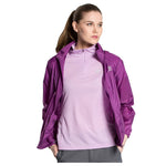 TECTOP Outdoor Women Fast Drying Breathable UV Waterproof Softshell Ultralight Sunscreen clothes(purple M Female)