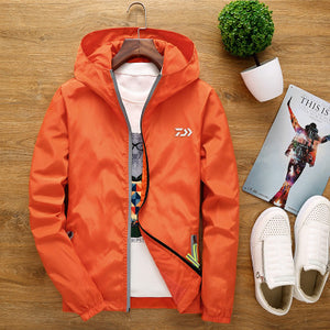 Outdoor S-6XL Big Size Men and Women Jacket Couple Windbreaker Reflective Fishing Clothes Hiking Camping Clothing