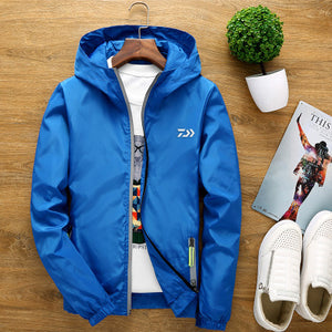 Outdoor S-6XL Big Size Men and Women Jacket Couple Windbreaker Reflective Fishing Clothes Hiking Camping Clothing