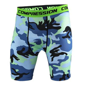 New Running Sport Mens Basketball Tight Compression Camo Shorts Gym Fitness Clothing Training Wicking Short Pants Homme Men