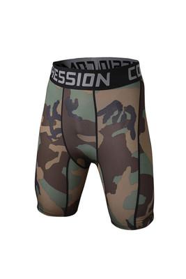New Running Sport Mens Basketball Tight Compression Camo Shorts Gym Fitness Clothing Training Wicking Short Pants Homme Men