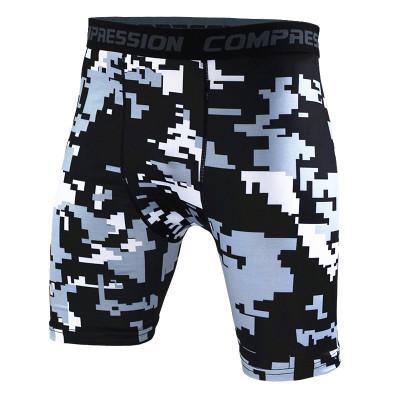 New Running Sport Mens Basketball Tight Compression Camo Shorts Gym Fitness Clothing Training Wicking Short Pants Homme Men