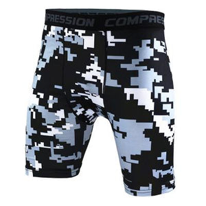 New Running Sport Mens Basketball Tight Compression Camo Shorts Gym Fitness Clothing Training Wicking Short Pants Homme Men