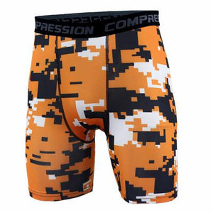 New Running Sport Mens Basketball Tight Compression Camo Shorts Gym Fitness Clothing Training Wicking Short Pants Homme Men