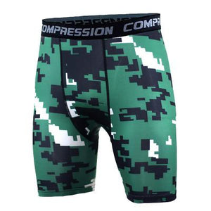 New Running Sport Mens Basketball Tight Compression Camo Shorts Gym Fitness Clothing Training Wicking Short Pants Homme Men
