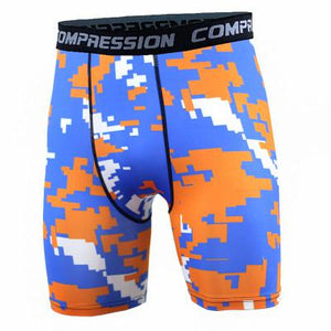 New Running Sport Mens Basketball Tight Compression Camo Shorts Gym Fitness Clothing Training Wicking Short Pants Homme Men