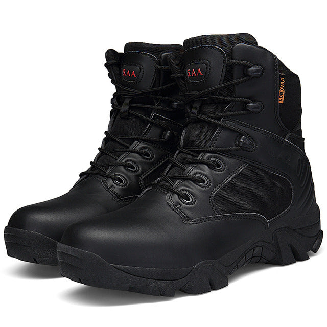 Special Forces Tactical Shoes Outdoor Men Hiking Shoes Waterproof  Desert High-top Military Combat Army Boots Trekking Shoes