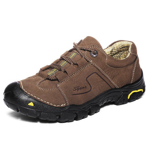 Outdoor Hiking Shoes Big Size Camping Mountain Climbing Hiking Boots Men Leather Sport Fishing Boots Trekking Sneakers