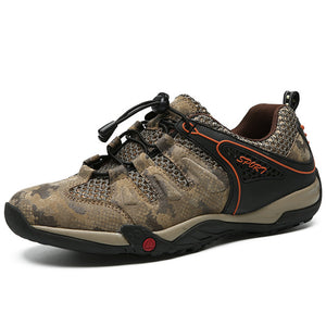 Breathable Outdoor Hiking Shoes Camping Mountain Climbing Hiking Boots Men Elastic Band Sport Fishing Boots Trekking Sneakers