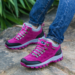 2018 Outdoor Women Hiking Shoes Lace Up Climbing Mountaineer Sneaker Trekking Trainer Sport Hiking Shoes