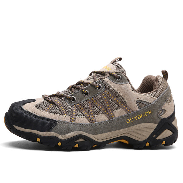 Men Hiking Shoes Comfortable Sport Shoes Rubber Soles Ourdoor Walking Shoes Male Breathable Climbing Footwear