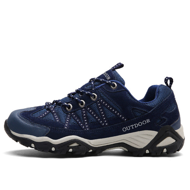 Men Hiking Shoes Comfortable Sport Shoes Rubber Soles Ourdoor Walking Shoes Male Breathable Climbing Footwear