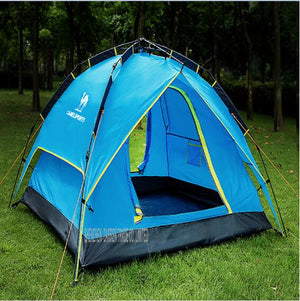 1PC Hot sale pop up fully automatic 3-4 person 4season anti rain fishing beach hiking outdoor wild  camping tent