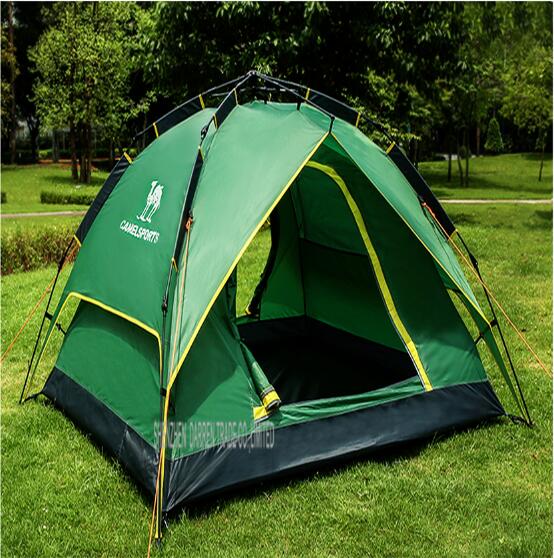 1PC Hot sale pop up fully automatic 3-4 person 4season anti rain fishing beach hiking outdoor wild  camping tent