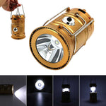 LED Hand Lamp Portable Led Solar Collapsible Camping Lantern Tent Lights Rechargeable Emergency For Outdoor Lighting  ALI88