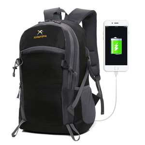 35L Climbing Bags Waterproof  Outdoor Travel Backpack External Men Women External Usb Charge Hiking Sports Backpack HBA0118-40