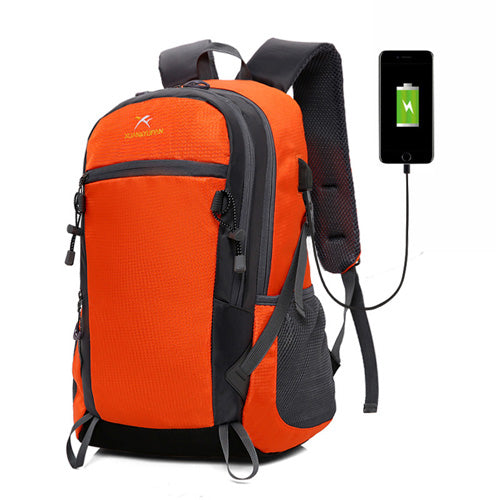35L Climbing Bags Waterproof  Outdoor Travel Backpack External Men Women External Usb Charge Hiking Sports Backpack HBA0118-40